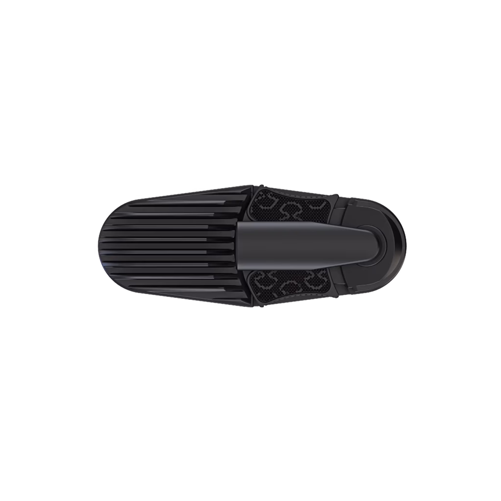 Top view of the Mighty Medic Plus vaporiser with the lid closed, showcasing its compact design and sturdy build