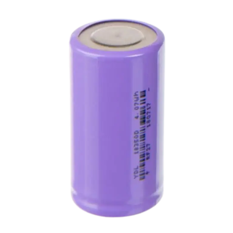 DaVinci MIQRO 18350 Battery standing upright with top terminal visible
