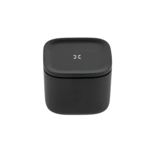 Goody Glass small stash jar closed, front top view