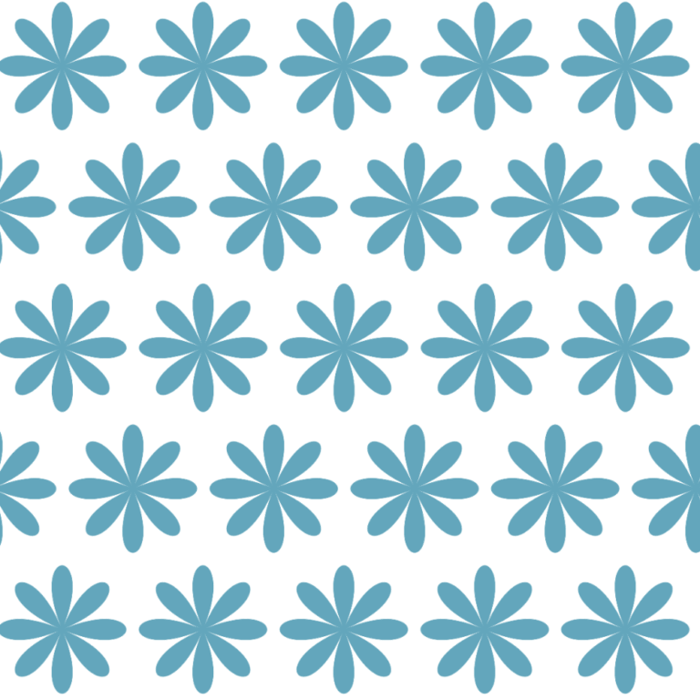 A repeating pattern of Third State logo marks — stylised eight-petal flower icons in muted blue.
